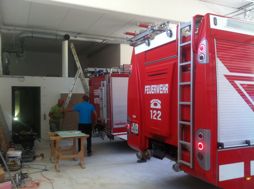 Feuerwehrhaus Bauzeit
