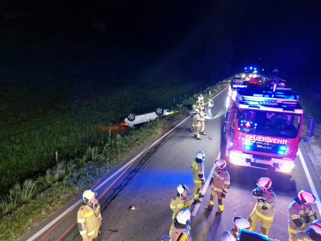 schwerer Verkehrsunfall B168 Piesendorf